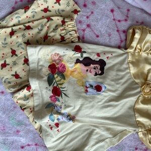 Disney Cream and Gold Dress with Rose Detail